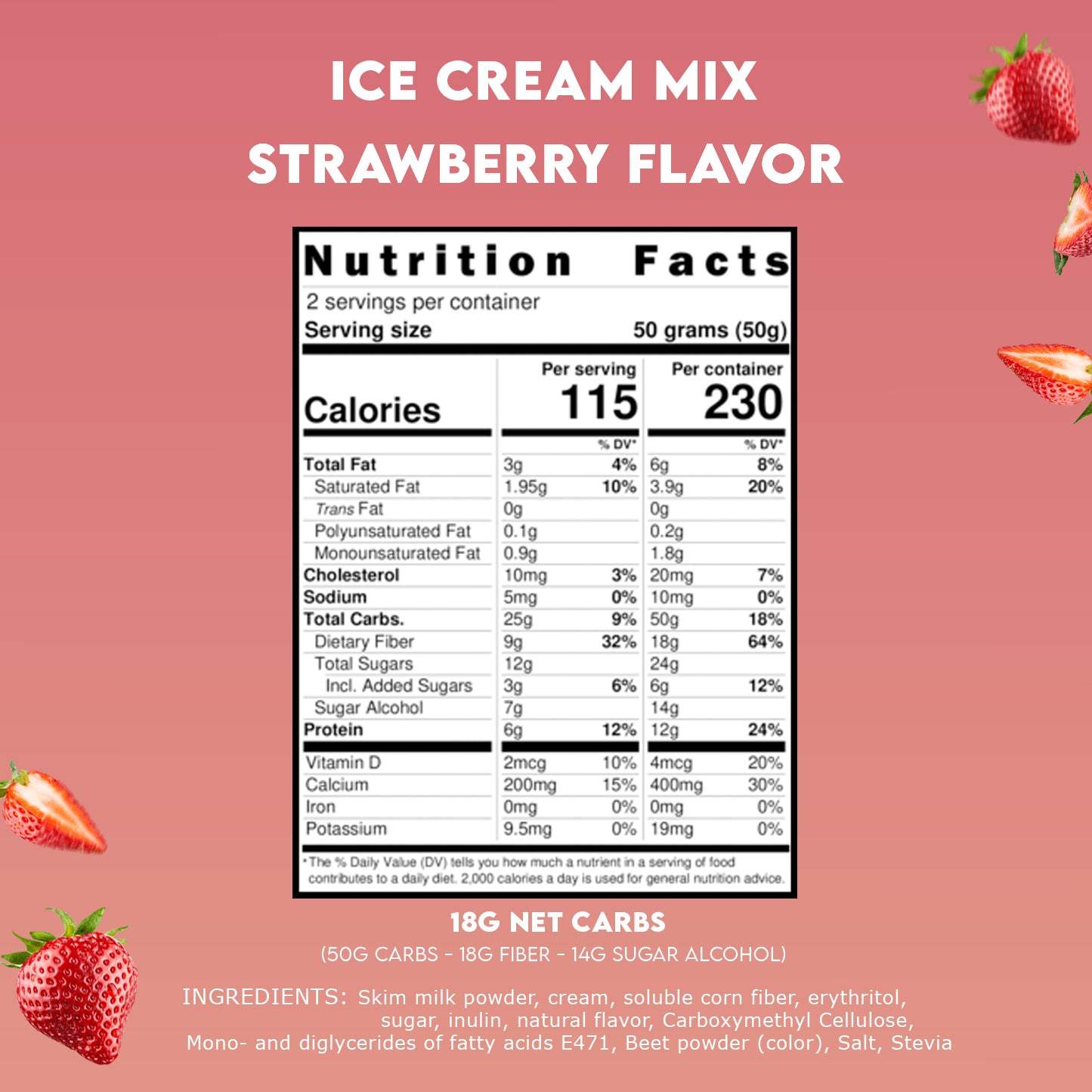Strawberry Ice Cream Mix