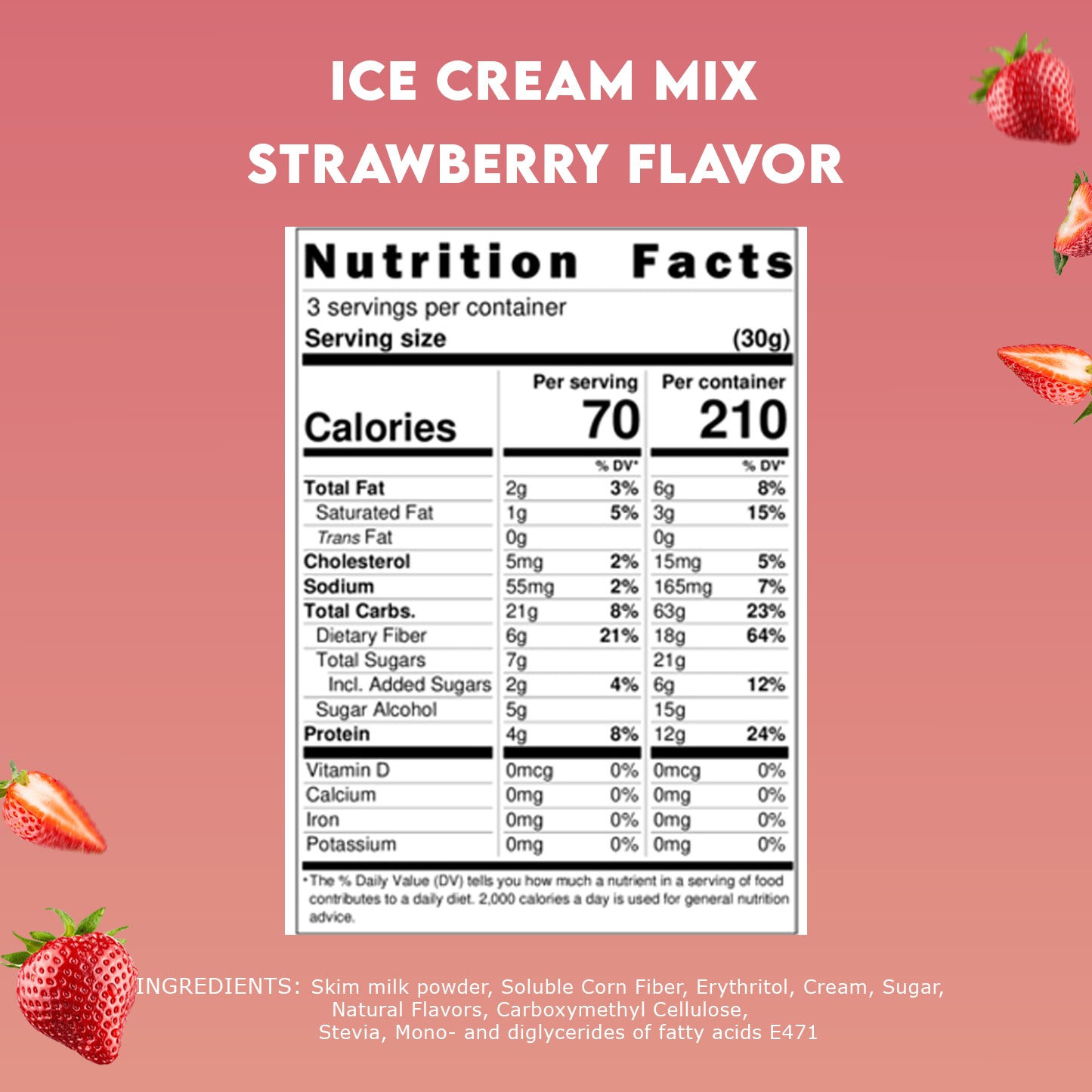 Strawberry Ice Cream Mix